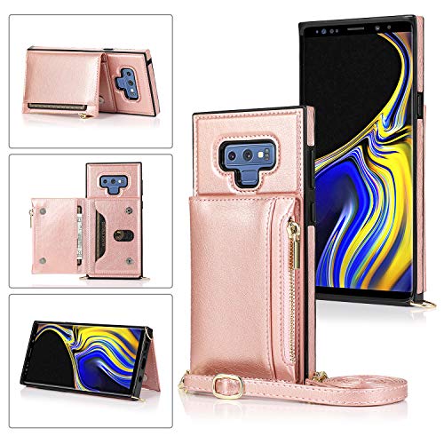 FHZXHY - Funda tipo cartera para Samsung Galaxy Note 9 (piel, tarjetero, tarjetero)