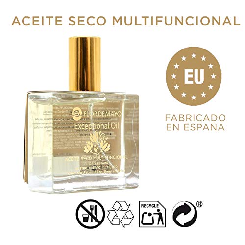 Flor de Mayo, Aceite Seco Multifuncional, Aceites Naturales Piel y Cabello 55ml