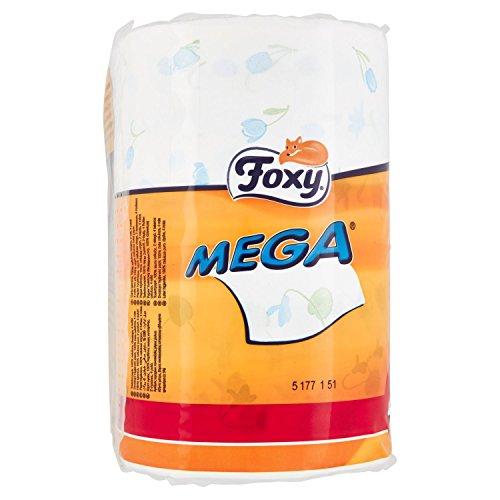 Foxy - Papel higiénico mega – Paquete de 4 rollos