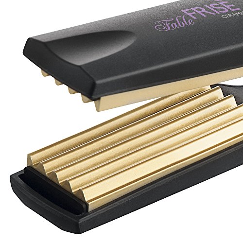 GAMA ITALY PROFESSIONAL Fable Frisè - Plancha para el pelo, temperatura siempre ideal 210° C, placas en cerámica