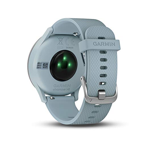 Garmin vívomove HR GPS Mano Ciclismo, Adultos Unisex, Azul claro