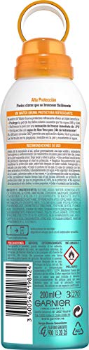 Garnier Delial UV Water Bruma Protectora Refrescante, Muy Alta Protección Solar para Cuerpo y Rostro IP50 - 200 ml