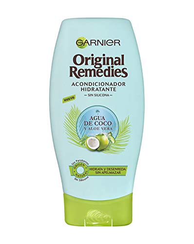 Garnier Original Remedies Acondicionador Hidratante Agua de Coco y Aloe Vera, para Pelo Normal - 250 ml