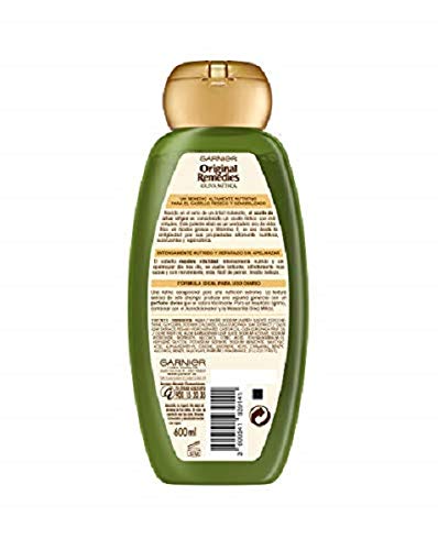 Garnier Original Remedies - Champú Nutrición Extrema Oliva Mítica para Pelo Reseco y Sensibilizado - 600 ml