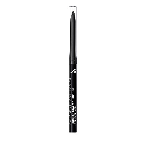 Gel eyeliner Manhattan Endless Stay Waterproof, 006 Blackest black, larga duración, no mancha y es resistente al agua, sin afilador, pack de una unidad