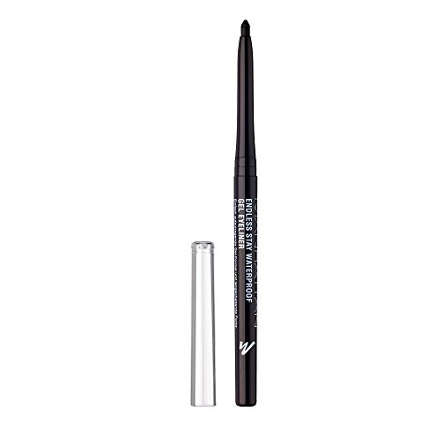 Gel eyeliner Manhattan Endless Stay Waterproof, 006 Blackest black, larga duración, no mancha y es resistente al agua, sin afilador, pack de una unidad