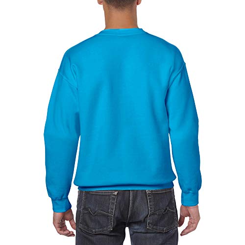 Gildan- Sudadera de Cuello Redondo Unisex con Mezcla de Tejidos (L) (Verde Fluorescente)