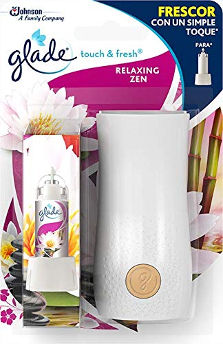 Glade Ambientador un Toque Aparato & Recambio, Fragancia Relax Zen, 1 recambios x 10 ml