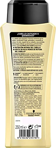 Gliss - Champú Ultimate Oil Elixir para Cabellos Quebradizos, 250ml