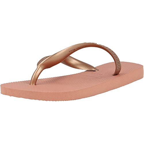 Havaianas Top Tiras, Chanclas para Mujer, Dorado (Rose Nude), 37/38 EU