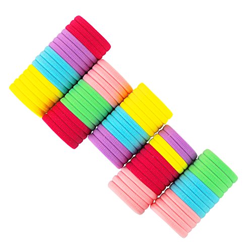 HBselect Conjunto De 66 Gomas Pelo Niña Y 50 Clips Pelo Niña Multicolor Nilón Pinzas Pelo Bebe Niña Accesorios Para El Pelo Niña