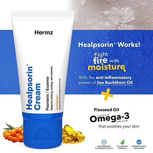 Healpsorin Psoriasis Crema (50 ml) – Tratamiento Natural - Para Rosácea, Dermatitis, Eczema - Hidrata y Repara Manos, Pies, Cuerpo, Codos y Rodillas