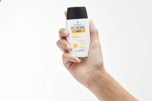 Heliocare 360° Water Gel SPF 50+ - Crema Solar Facial, Fotoprotector Avanzado, Ultraligera, Hidratante, Pieles Normales y Sensibles, Resistente al Agua, 50ml