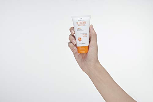 Heliocare Advanced Cream SPF 50 - Crema Solar Facial, Nutre e Hidrata, sin Residuo Blanco, sin Efecto Máscara, Pieles Normales o Secas, No Comedogénica, 50ml