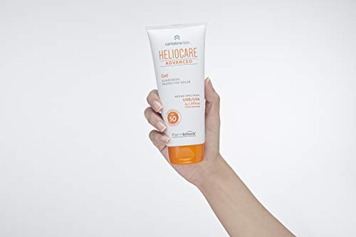 Heliocare Advanced Gel SPF 50 - Crema Solar Corporal, Textura Gel, Ligera, Rápida Absorción, Sin Efecto Blanqueante, Antioxidante, Todo Tipo de Piel, 200ml