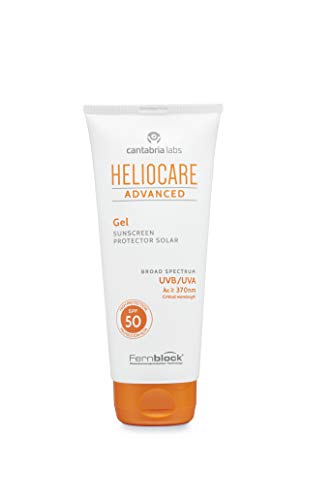 Heliocare Advanced Gel SPF 50 - Crema Solar Corporal, Textura Gel, Ligera, Rápida Absorción, Sin Efecto Blanqueante, Antioxidante, Todo Tipo de Piel, 200ml