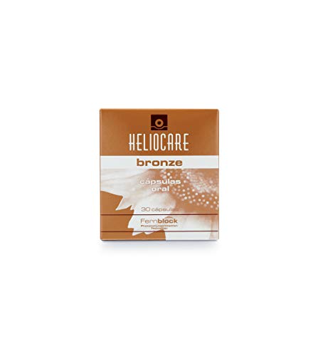 Heliocare Oral Cápsulas Bronze - Estimula el Bronceado Natural y Homogéneo, Fotoprotección desde el Interior, Antioxidante, Eficacia Inmediata, 30 cápsulas