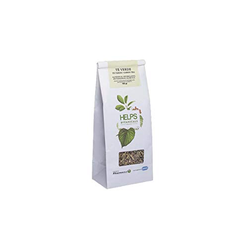 HELPS INFUSIONES - Té Verde A Granel 100% Natural. Infusión Diurética, Antioxidante, Quemagrasas. Bolsa A Granel De 100 Gramos.