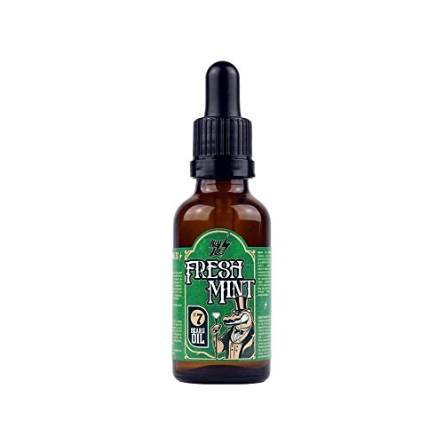 HEY JOE - Beard Oil Nº7 FRESH MINT 30ml | Aceite para barba 30ml con ARGAN, JOJOBA Y MACADAMIA. Aroma a MENTA Y PINO