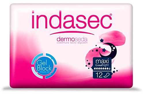 Indasec Dermoseda Good Night Compresa Incontinencia Maxi - 12 Unidades