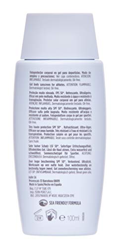 ISDIN - Fotoprotector Fusion Gel SPORT SPF 50+ - Protector solar Corporal, 100 ml