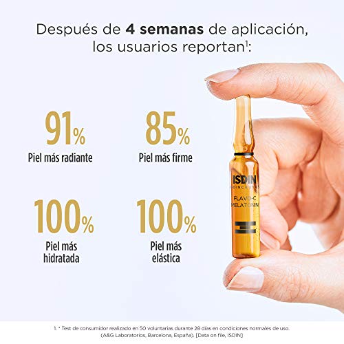 Isdin Isdinceutics Flavo-C Melatonin Serum Reparador de Noche | Ayuda a Estimular las Defensas Antioxidantes de la Piel Durante la Noche Monodosis 30 x 2ml