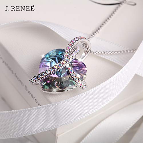 J. RENEÉ Collares Mujer, Colgantes Mujer, con Púrpura Cristal de Swarovski, Joyas para Mujer, Regalos para Mujer