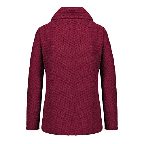 Jerseys De Punto para Mujer Cuello de Tortuga Manga Larga Suelto Prendas de Punto Suéter Irregular Jerséis Collar de la Pila Tops Cálido Otoño Invierno riou