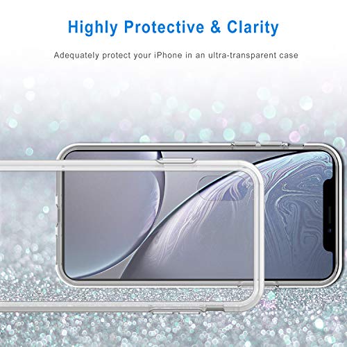 JETech Funda Compatible iPhone XR 6,1", Carcasa Absorción de Impacto, Transparente