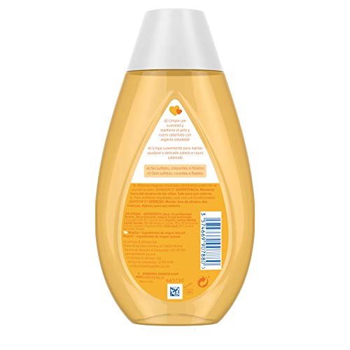 Johnson's Baby Champú Clásico, Pelo Suave, Brillante e Hidratado, 300 ml