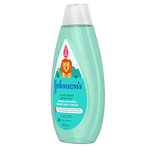 Johnson's Baby Champú No Más Tirones para Niños, Deja el Cabello Suave, Liso y Fácil de Peinar - 3 x 500 ml