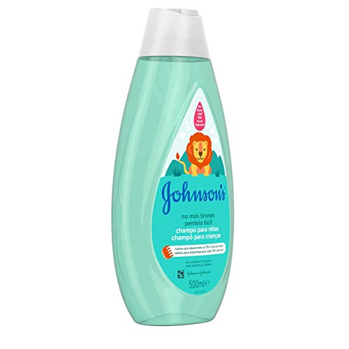 Johnson's Baby Champú No Más Tirones para Niños, Deja el Cabello Suave, Liso y Fácil de Peinar - 500 ml