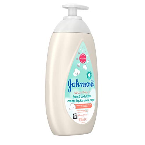 Johnson's Baby CottonTouch Loción Cara y Cuerpo, 24 horas de Hidratación - 3 x 500 ml