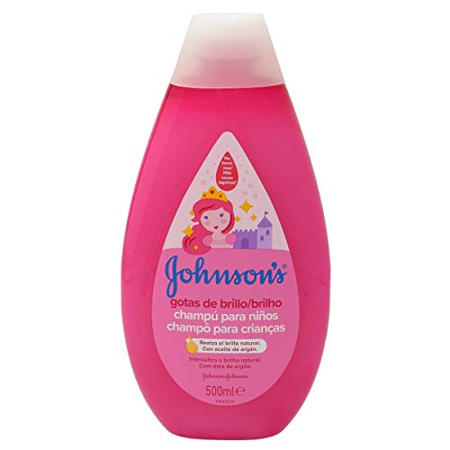 Johnson's Baby Gotas de Brillo Champú para Niños, Cabellos más Brillantes, Suaves y Sedosos - 500 ml