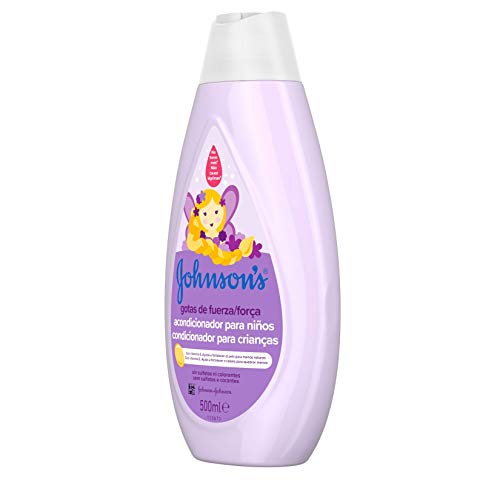 Johnson's Baby Gotas de Fuerza Acondicionador para Niños, Especialmente Diseñado para Ayudar a Fortalecer el Cabello - 500 ml