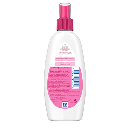 Johnson's Gotas de Brillo Acondicionador en Spray para niños, cabellos más brillantes, suaves y sedosos - 3 x 200 ml