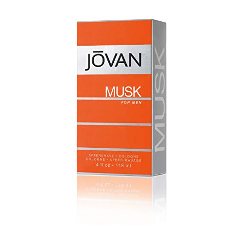 Jovan Musk Loción para después del afeitado para hombre, 118 ml