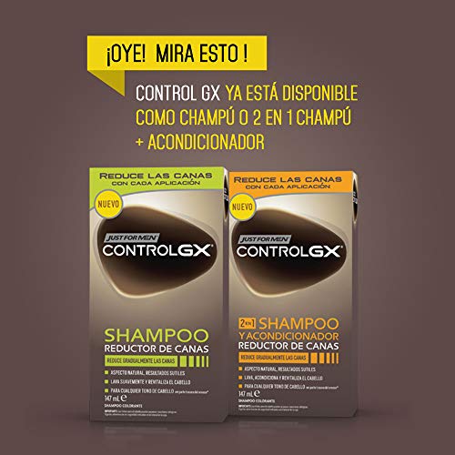 Just For Men Control GX - Champú y Acondicionador Reductor de Canas para Hombres - 147 ml