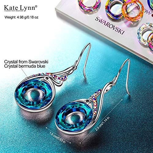 Kate Lynn Mujer Pendiente de Cristal Pendientes Joyas para Mujer Aniversario cumpleaños Originales Regalos para Esposa mamá Novia Caja de Regalo Regalos Dia de la Madre Originales Pendientes