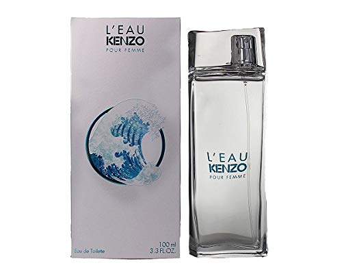 Kenzo L'EAU eau de toilette Mujeres 100 ml - Eau de toilette (Mujeres, 100 ml, Loto, Verde pimiento, Menta, Yuzu, Cedar (scent), Almizcle blanco, Aerosol)