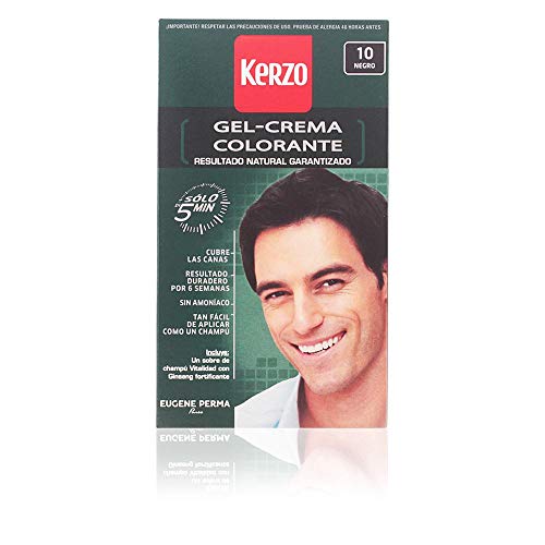 KERZO tinte para hombre Negro Nº 10 caja 1 ud