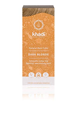 Khadi Tinte Herbal Color Rubio Oscuro, 500g, Pack de 1