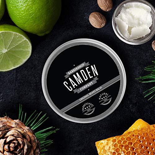 Kit para el cuidado de la barba ● 100% natural ● Hecho en Europa ● Incluye aceite, bálsamo, cepillo y peine para barba ● Set de regalo hombre de Camden Barbershop Company