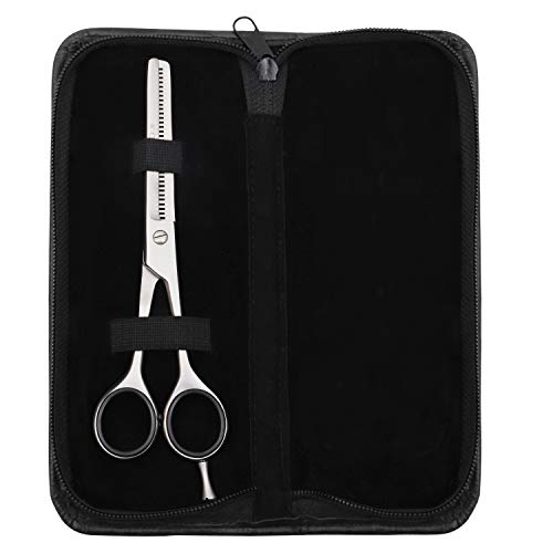 Kovira Tijeras Peluqueria Profesional – 16,5cm de Largo – Afiladas Tijeras de Descargue – Set Tijeras Peluquero Acero Inoxidable de Entresacar con 35 Dientes – Corte Pelo en Casa Hombres y Mujeres