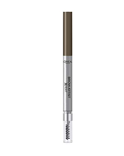 L´Oréal Paris Make Up Brow Artist Plumper Liner, Lápiz de Cejas Rellena y Fija, Color 105 Castaño