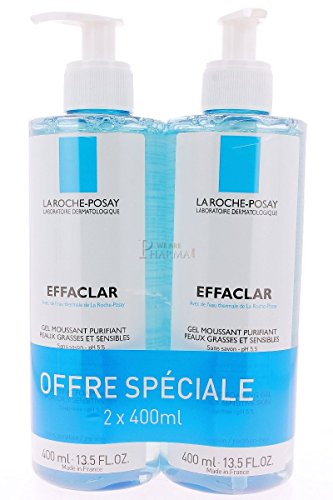 LA ROCHE POSAY EFFACLAR GEL MOUSSANT 400 ML X 2 UNIDADES LOTE