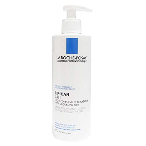 LA ROCHE-POSAY LIPIKAR Leche Corporal Anti-Sequedad Relipidizante Hidratación 48h | Piel Seca y Sensible | Bebés, Niños y Adultos | 400ml