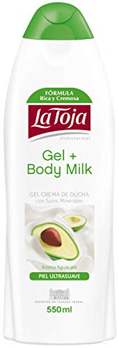 La Toja - Gel Crema de ducha y Body Milk - Aroma Aguacate - Piel Ultrasuave - 550ml