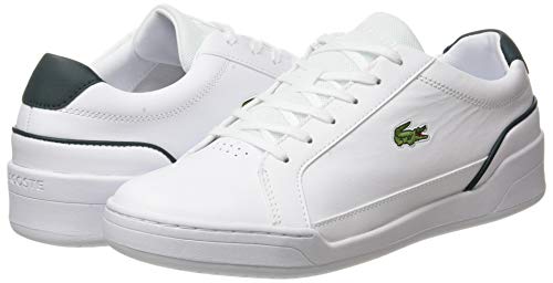 Lacoste Challenge 0120 2 SMA, Zapatillas para Hombre, Blanc Wht Dk Grn, 43 EU