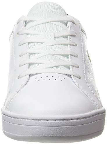 Lacoste Challenge 0120 2 SMA, Zapatillas para Hombre, Blanc Wht Dk Grn, 43 EU